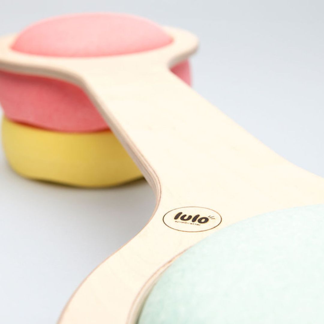 lulo set van 2 houten balansplanken voor stapelstein-stenen