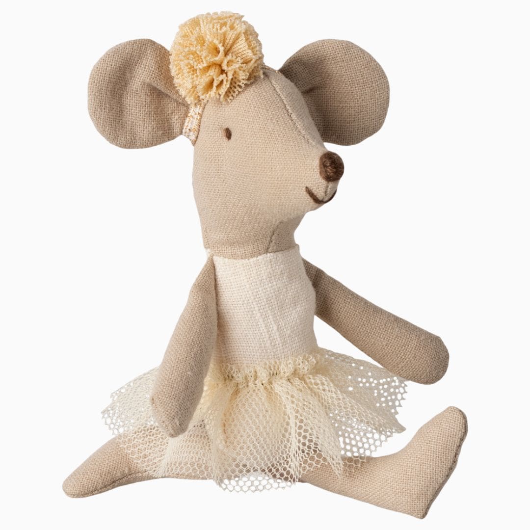 Maileg kleine zus ballerina muis - off white