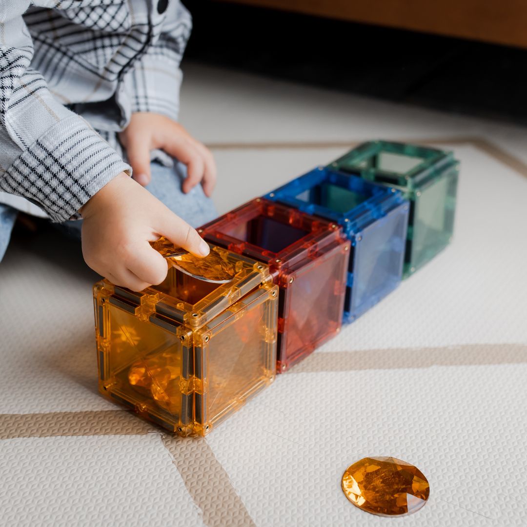 Bauspiel grote glitterstenen 25 stuks