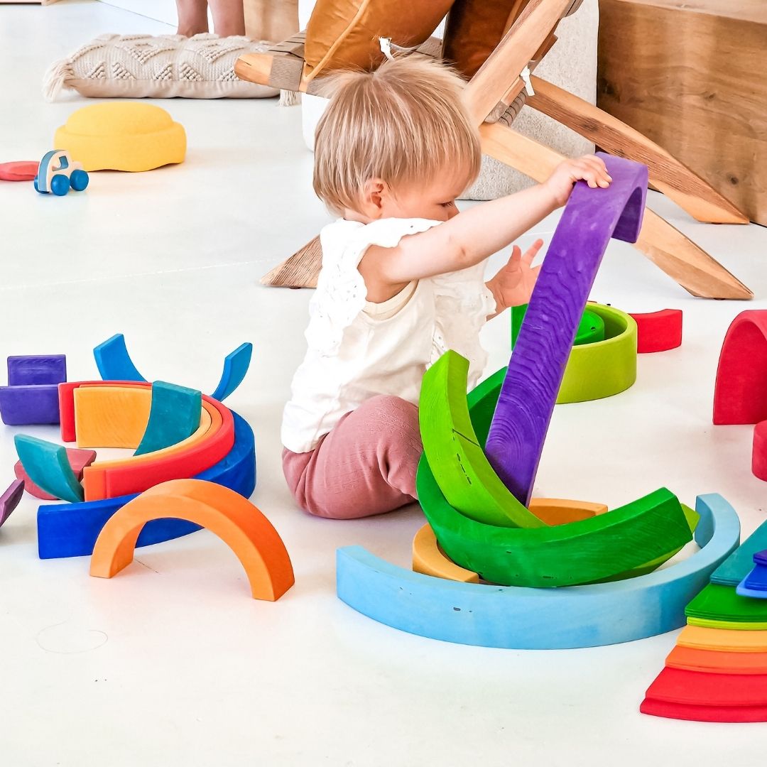 Bauspiel houten regenboog XL met 10 bogen