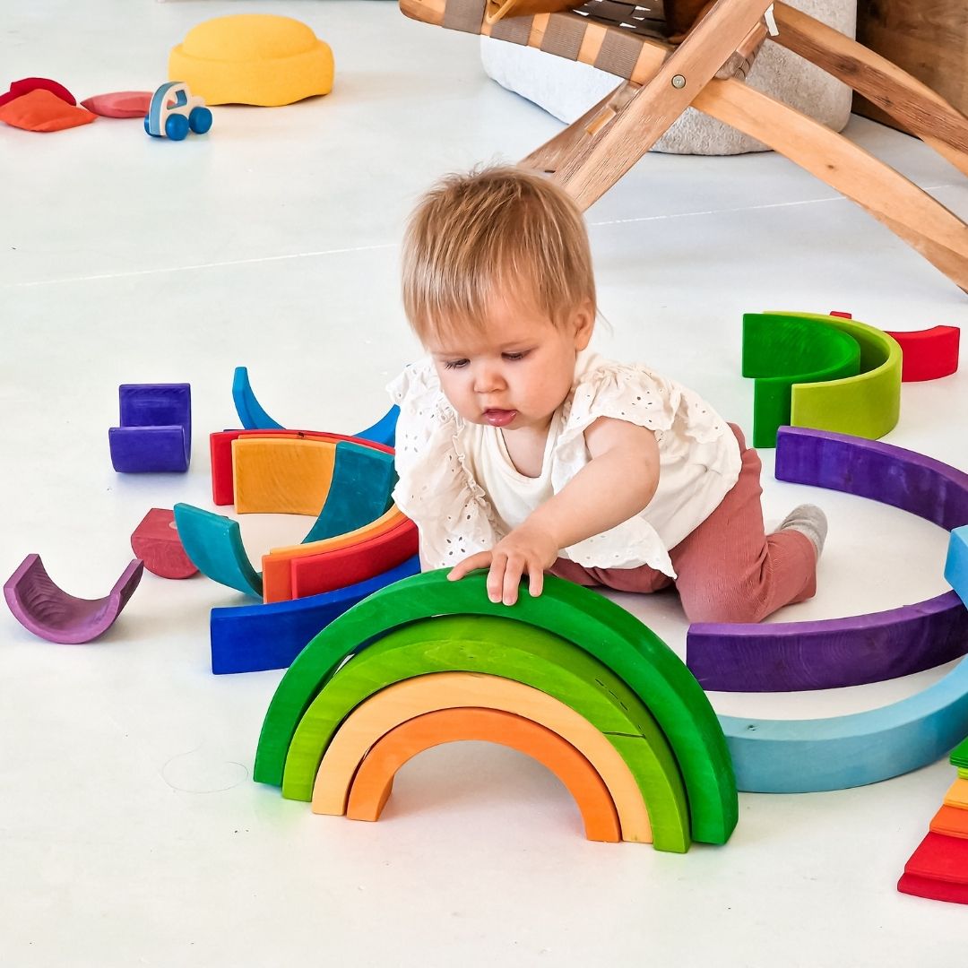 Bauspiel houten regenboog XL met 10 bogen