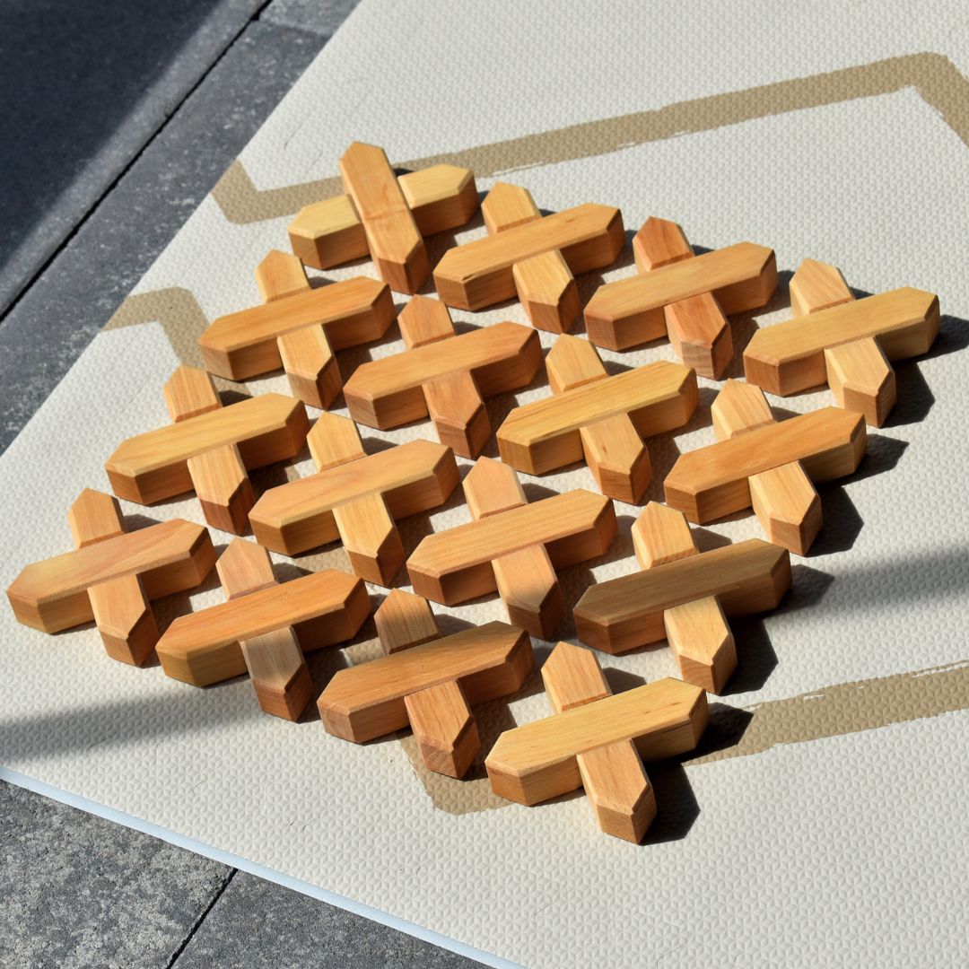 Bauspiel houten x-blokken 16 stuks