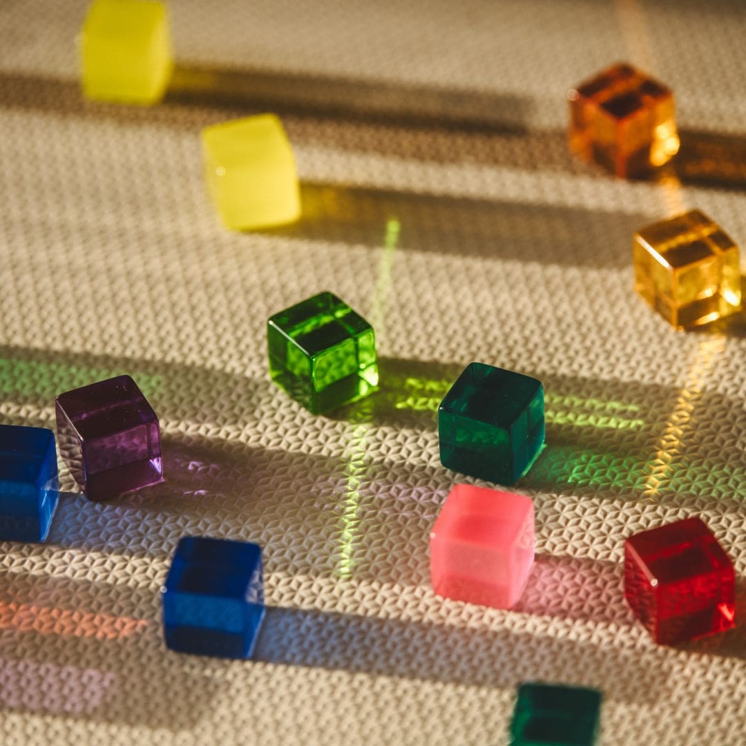 Bauspiel licht doorlatende acryl blokjes 100 stuks