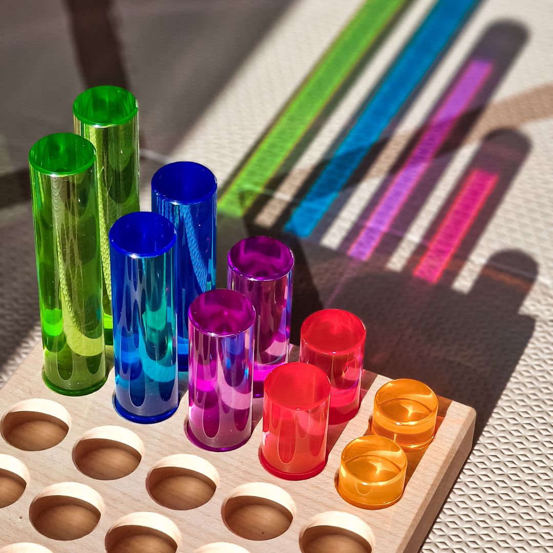 Lichtdoorlatende bouwblokken Bauspiel