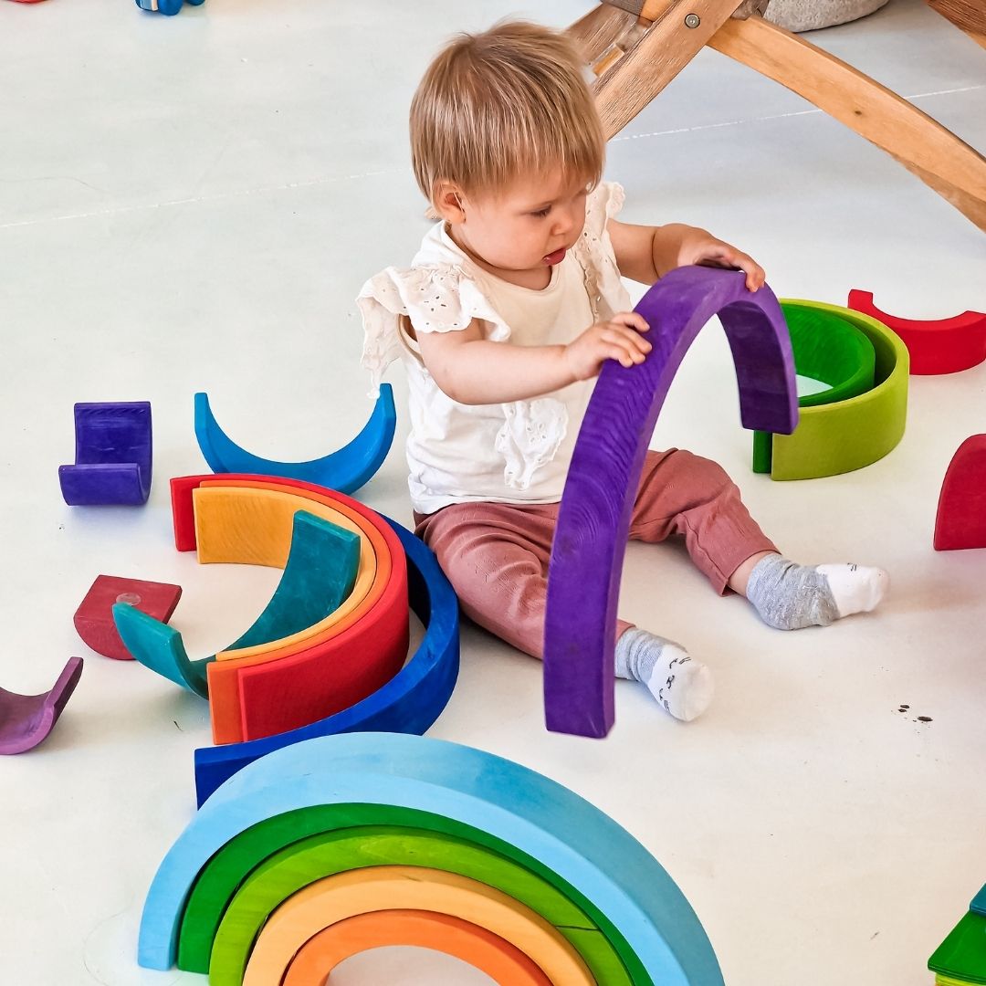 Bauspiel houten regenboog XL met 10 bogen