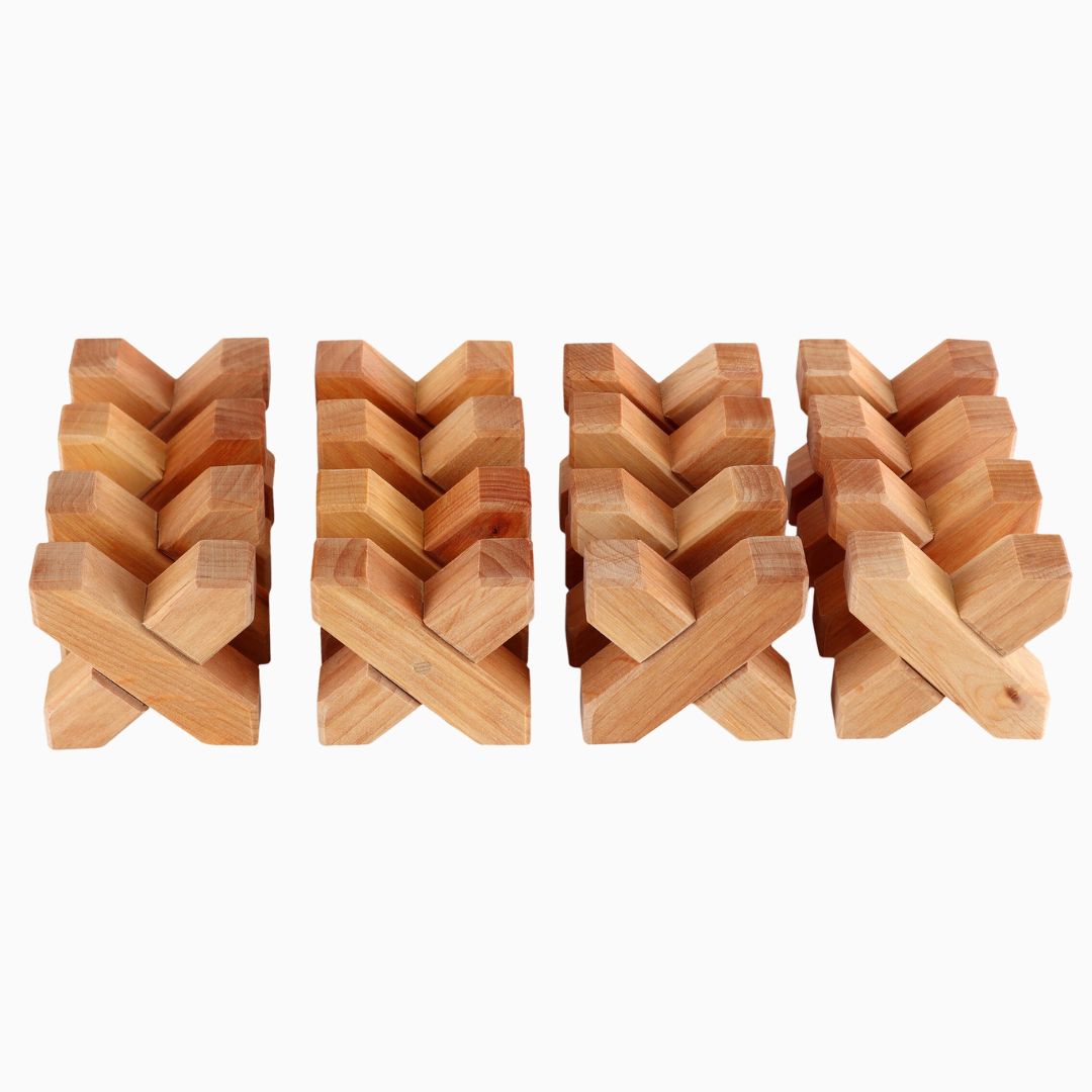 Bauspiel houten x-blokken 16 stuks