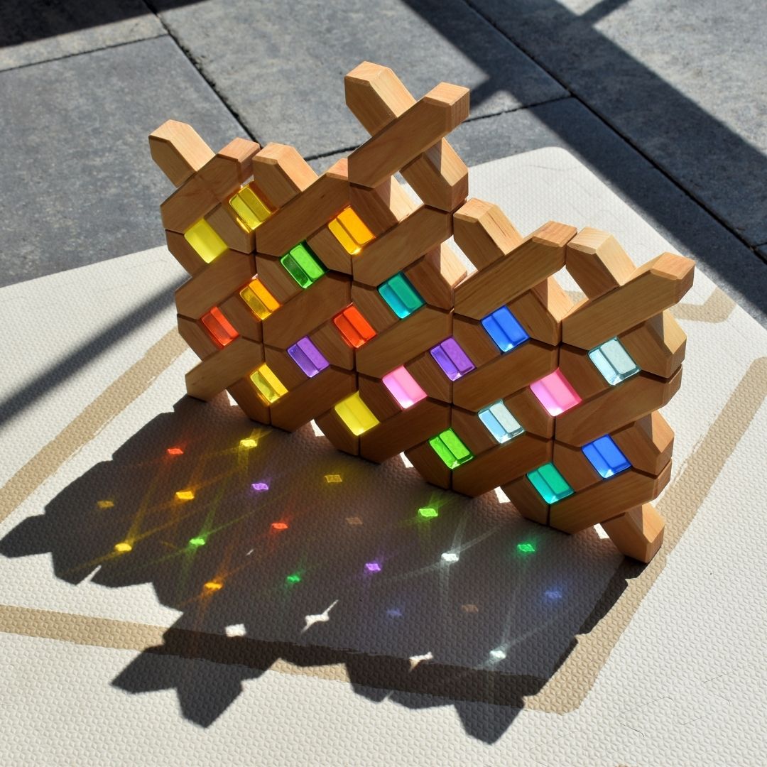 Bauspiel houten x-blokken 16 stuks