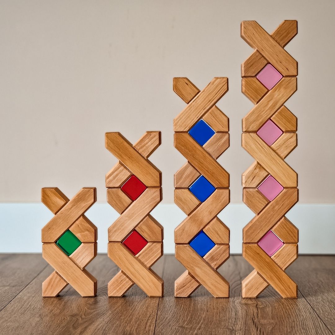 Bauspiel houten x-blokken 16 stuks
