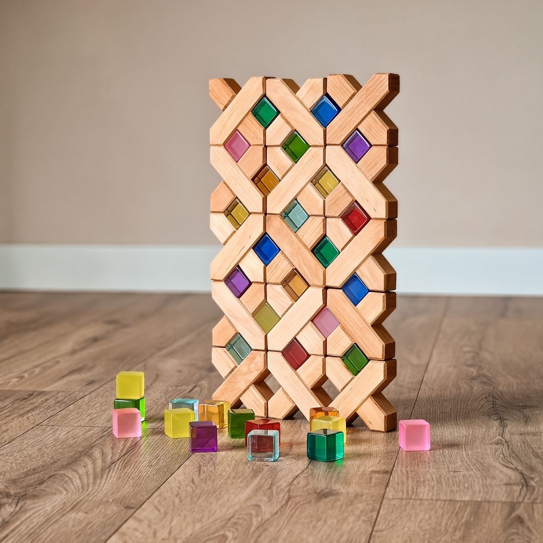 Bauspiel houten x-blokken 16 stuks