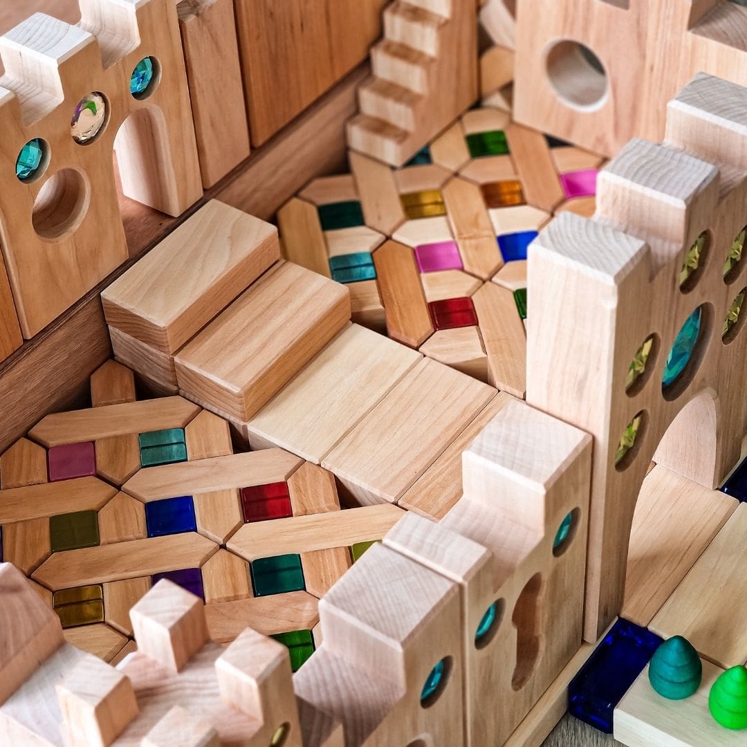 Bauspiel houten x-blokken 16 stuks