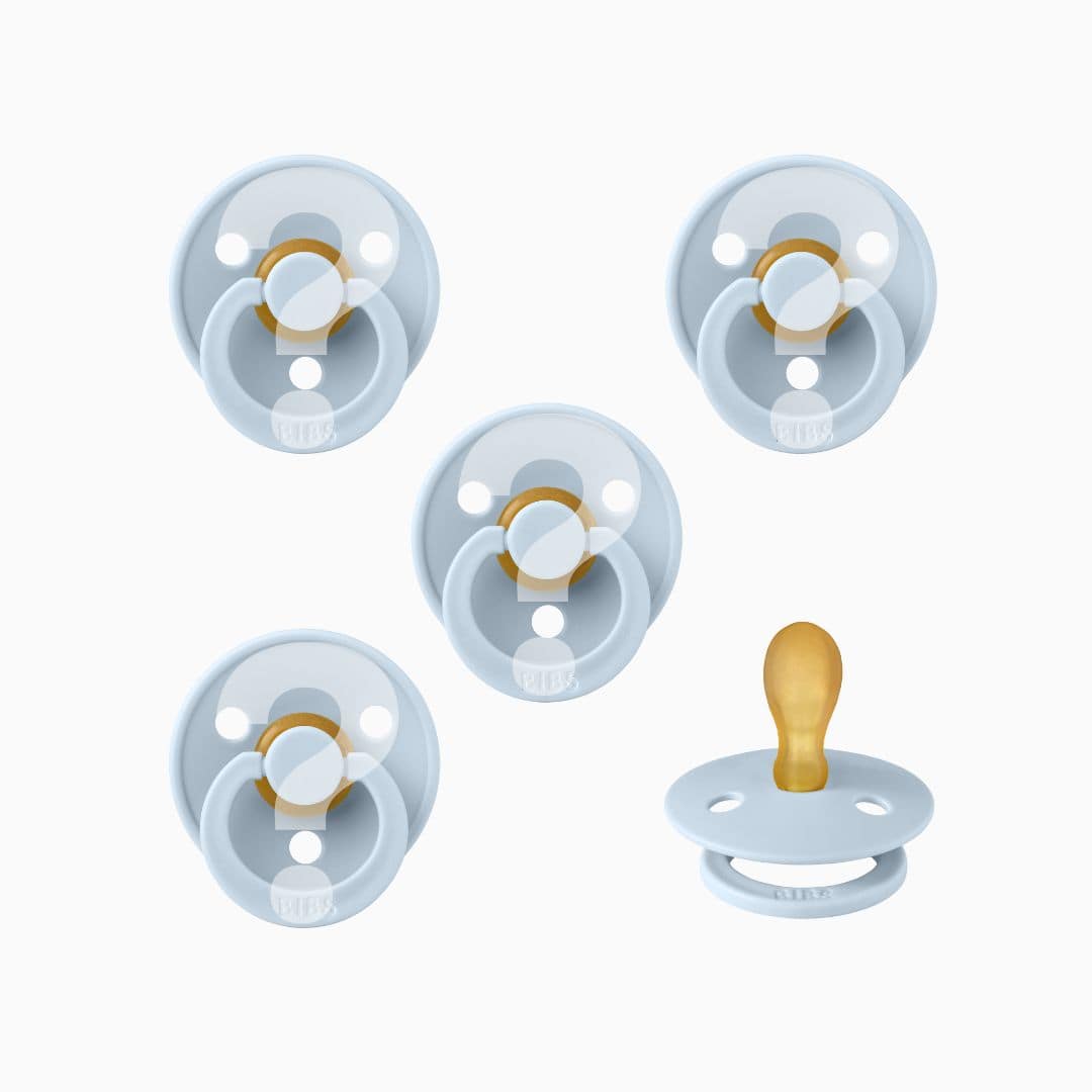 BIBS 5 voor €15: verrassingspakket symmetrische spenen maat 2 - jongen