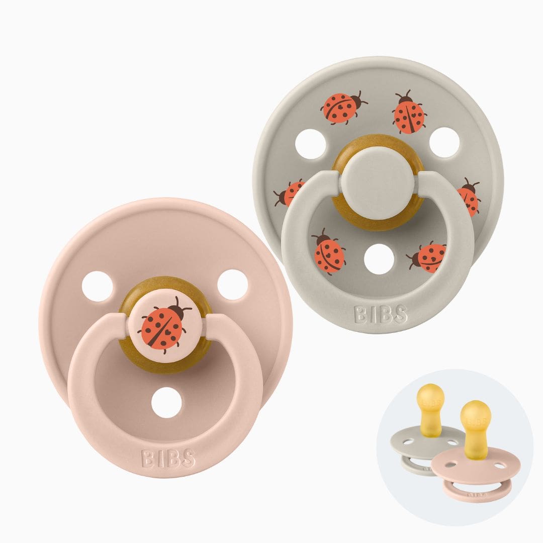 BIBS Studio speen blush mix met lieveheersbeestjes