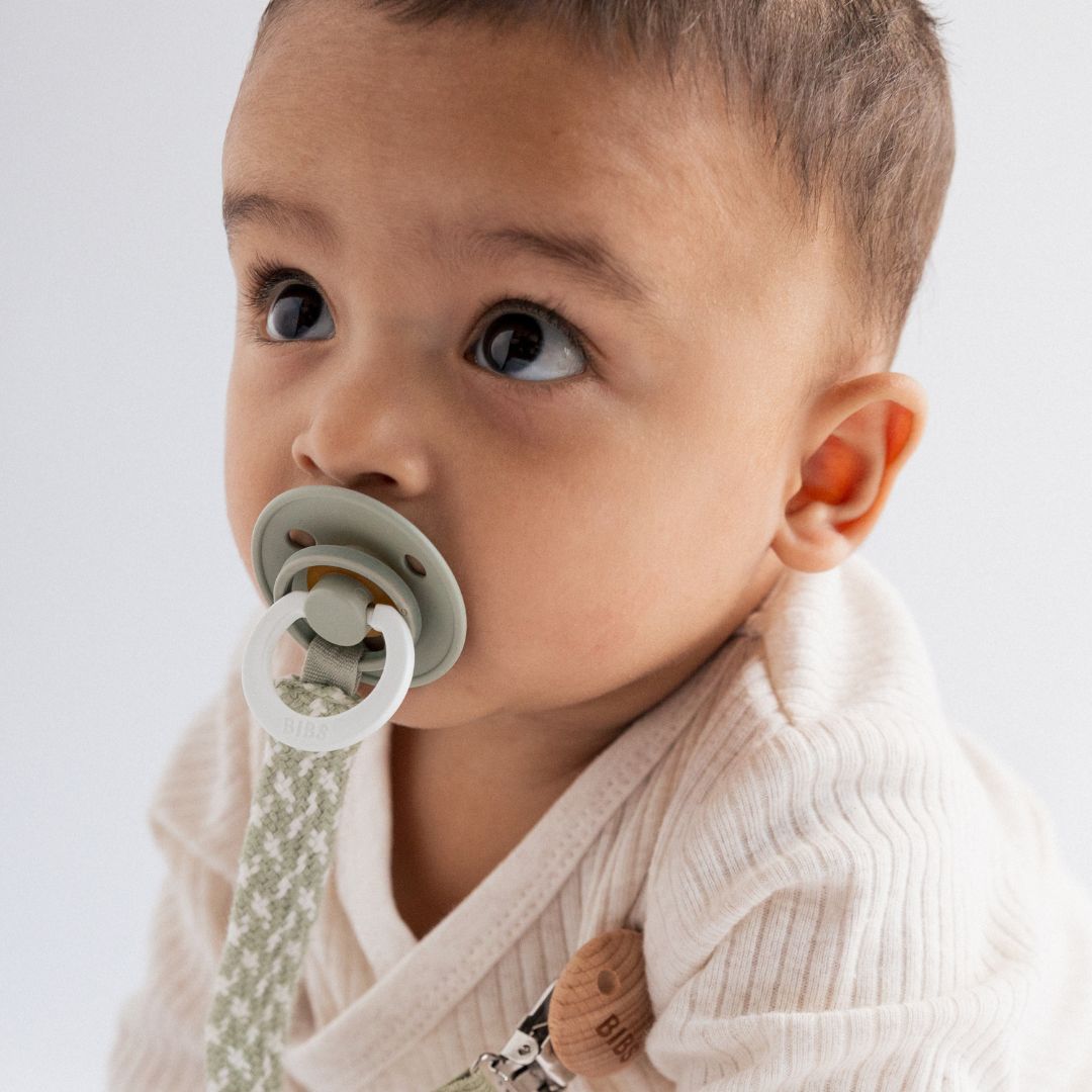 BIBS colour fopspeen met natuurrubber speen in de kleur sage night