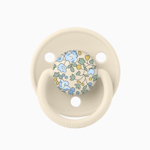 BIBS X Liberty De Lux spenen met bloemenprint en ronde speen van siliconen