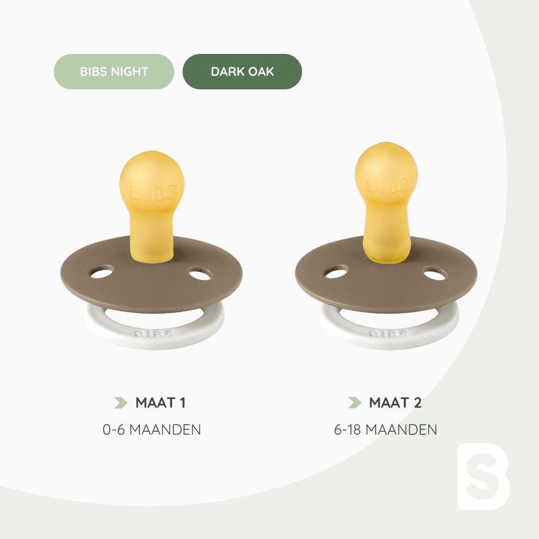 BIBS speen colour dark oak night