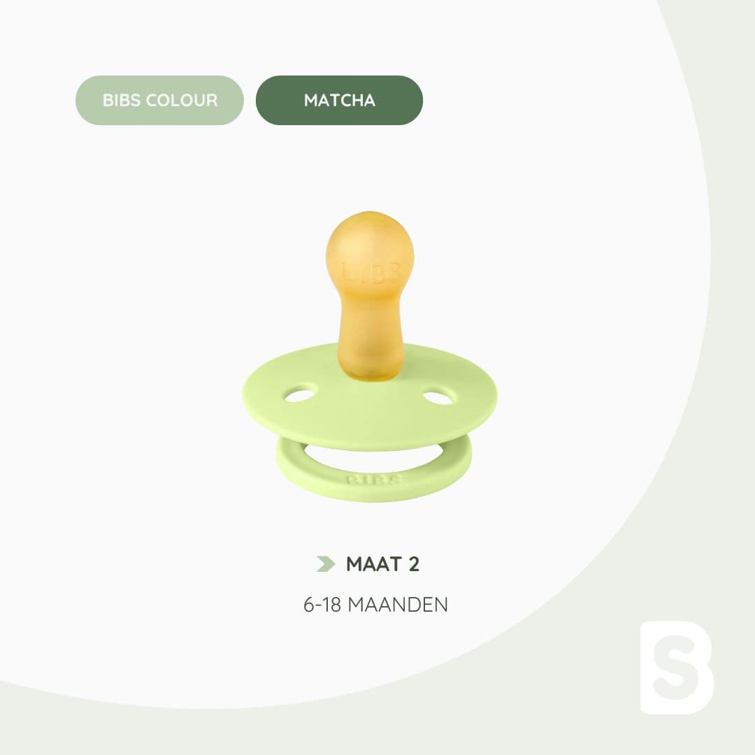 BIBS Colour speen in de groene kleur Matcha