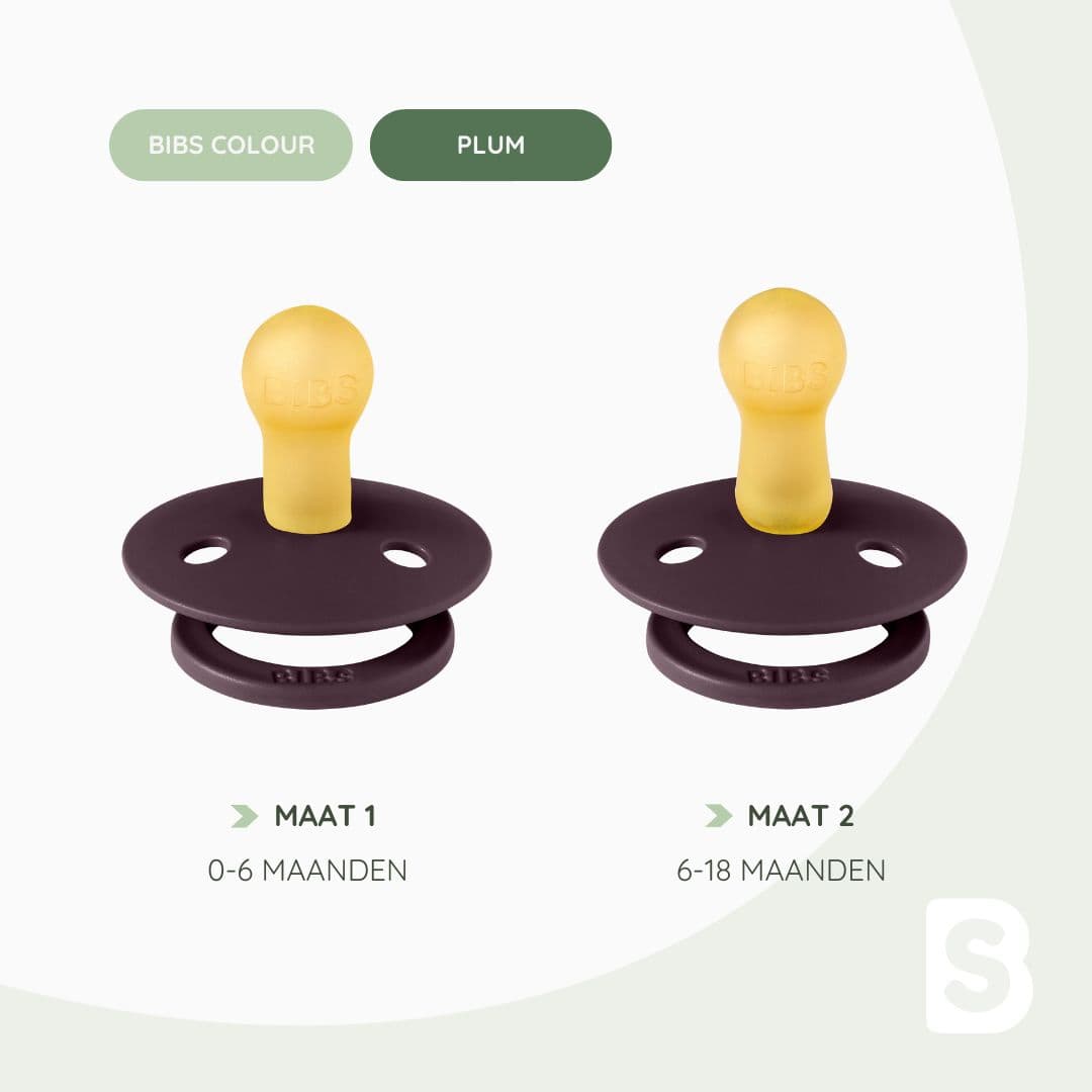 BIBS Colour speen in de paarse kleur Plum