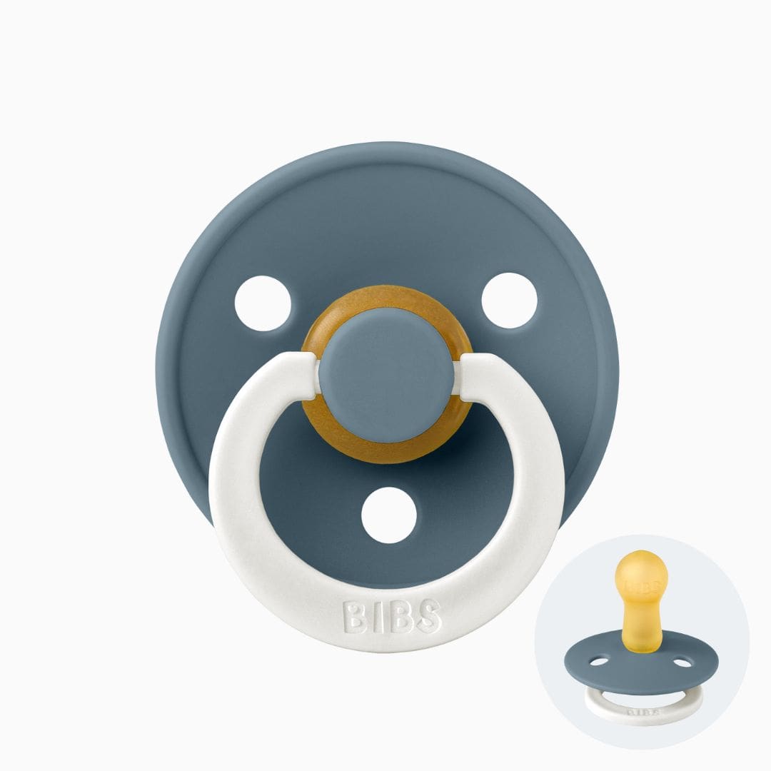 BIBS colour speen glow in the dark night in de kleur petrol blauw