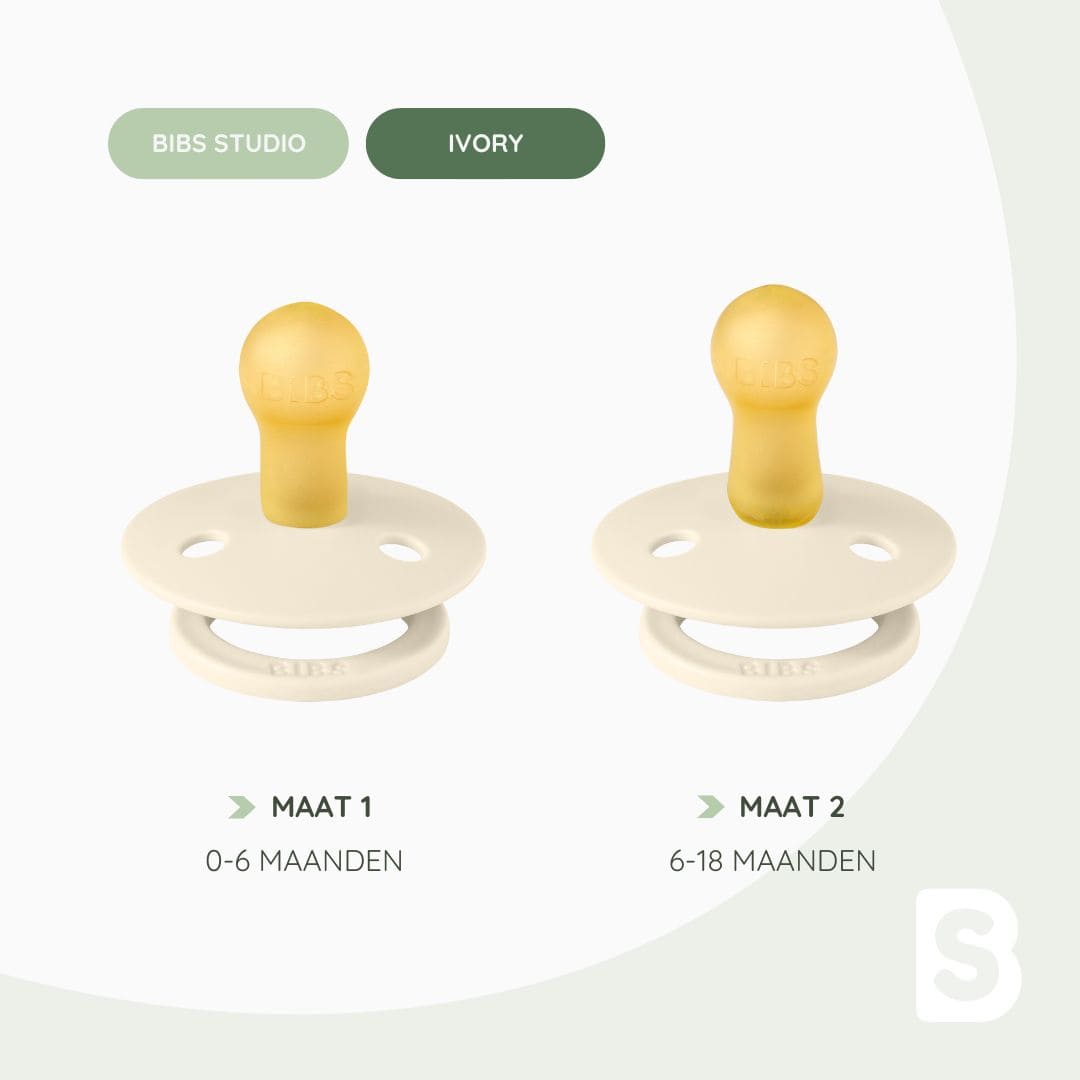 BIBS Studio spenen met bijen ivory mix