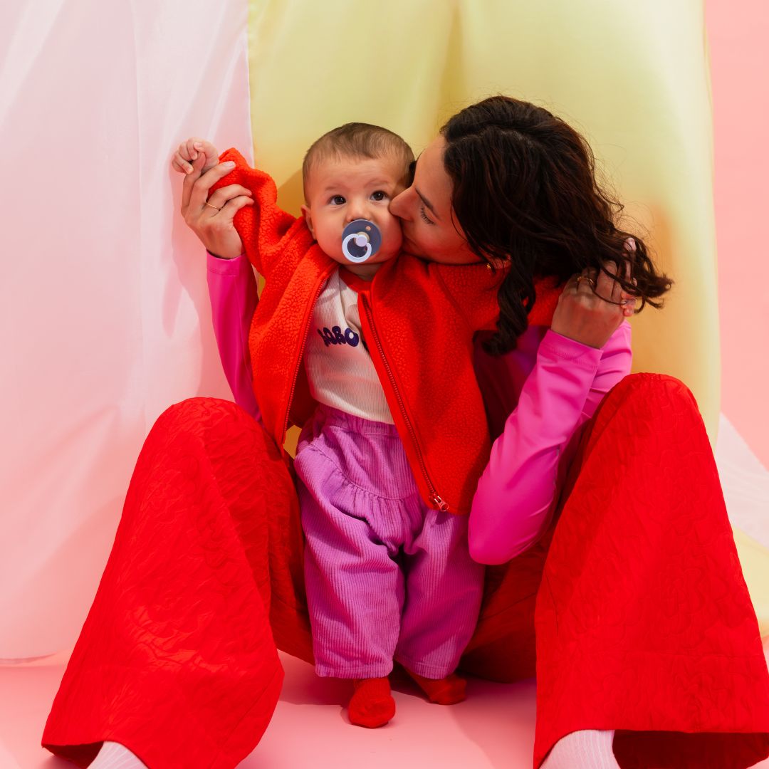 BIBS speen met ronde speenvorm van natuurrubber latex uit de fusion collectie in de blauwe kleuren baby blue en petrol