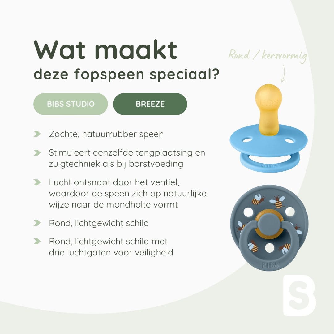 BIBS speen met bijen breeze mix