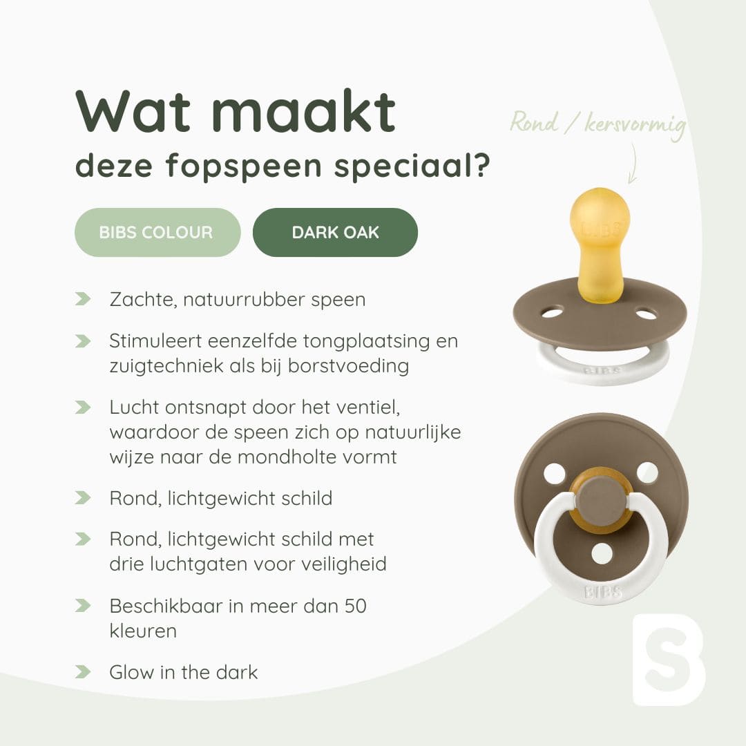 BIBS speen colour dark oak night