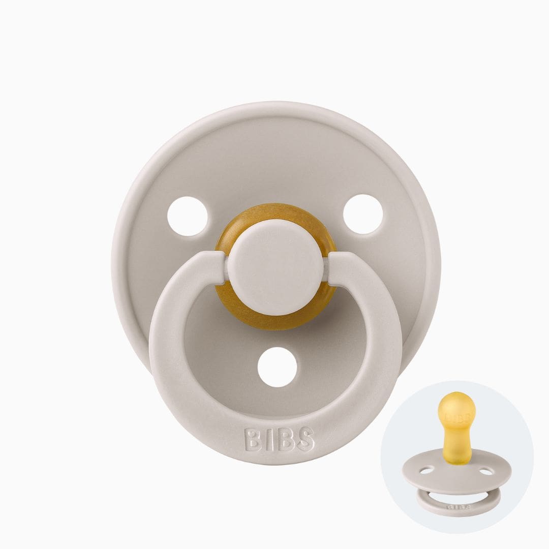 BIBS Colour ronde speen in de kleur mushroom