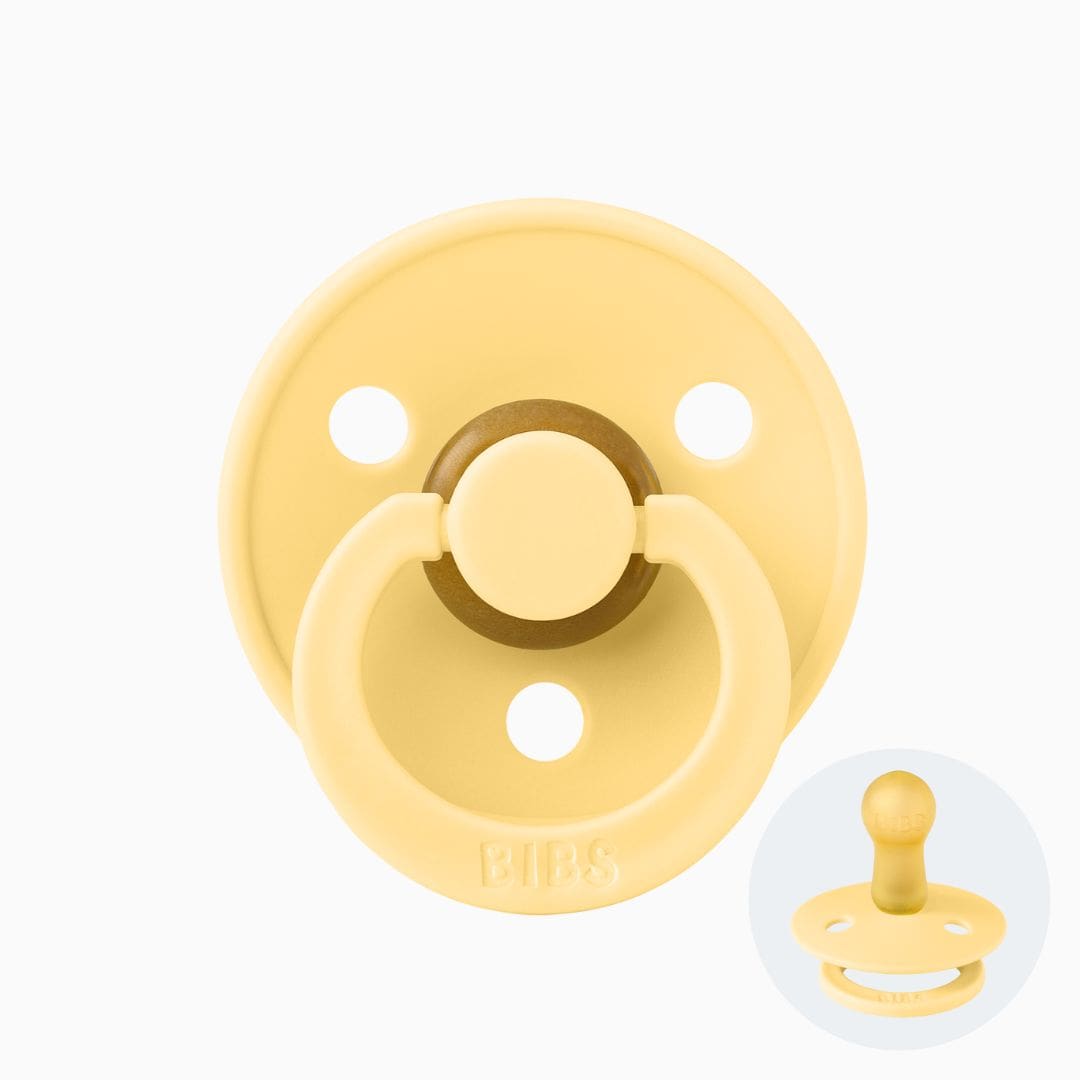 BIBS Colour speen in de gele kleur Pale Butter