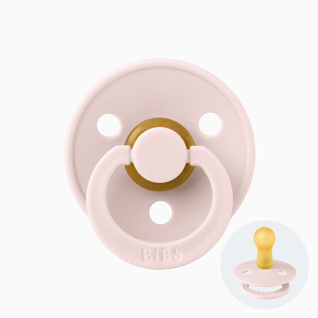 BIBS Colour ronde speen in de kleur petal