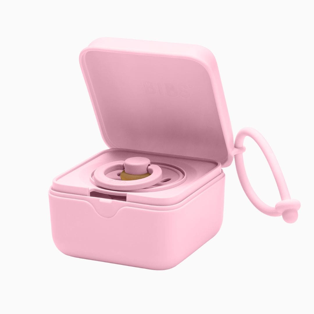 BIBS speenbakje 3-in-1 in de roze kleur baby pink