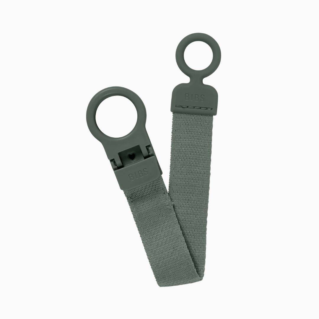 BIBS Loop Clip speenkoord in de groene kleur Pine