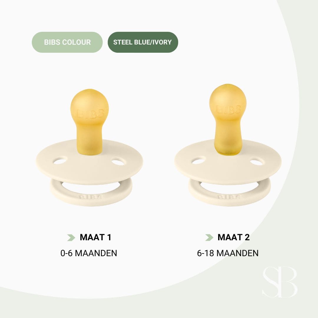 BIBS Studio Collection fopspeen met ronde speen van latex