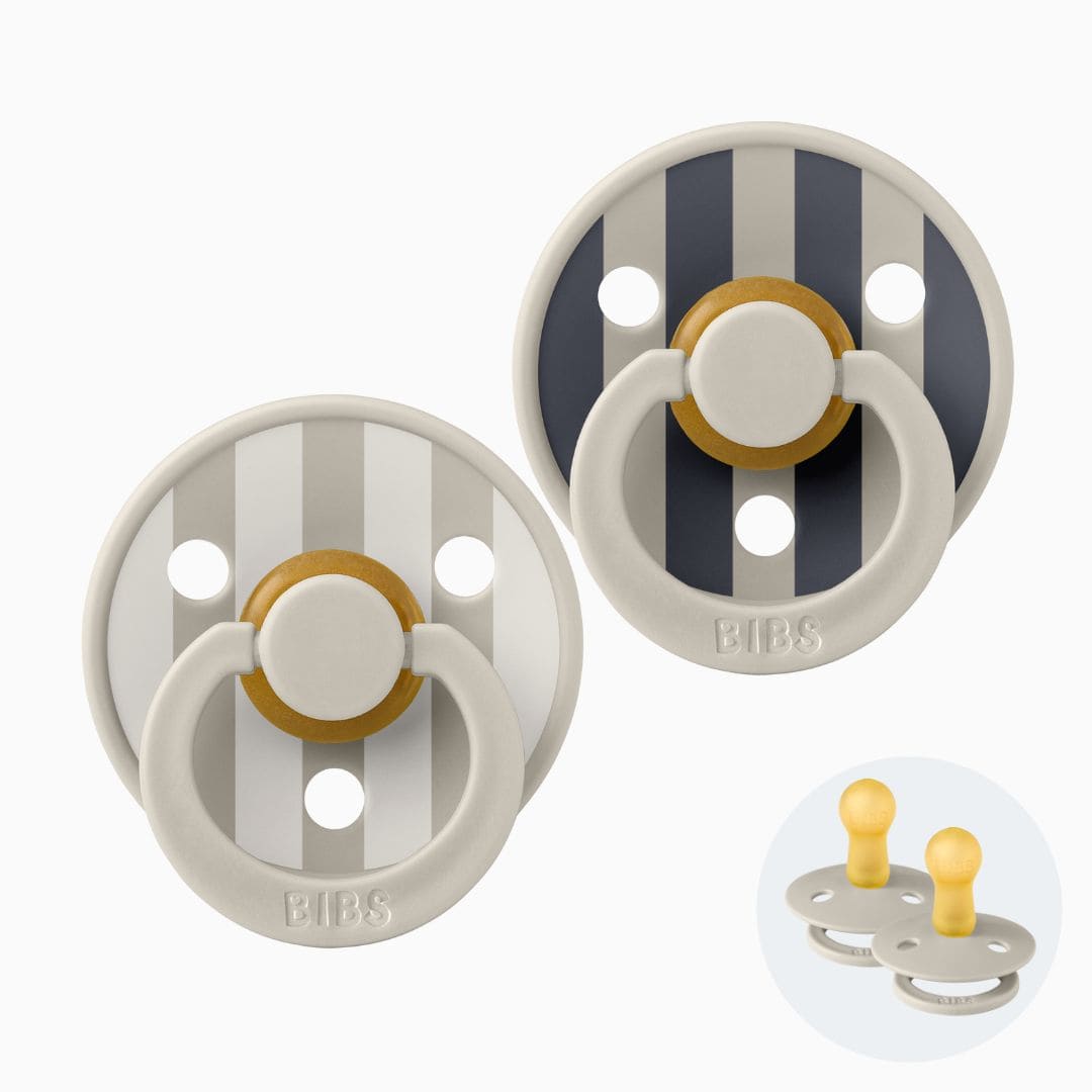 BIBS Studio Collection fopspeen met ronde speen van latex sand mix