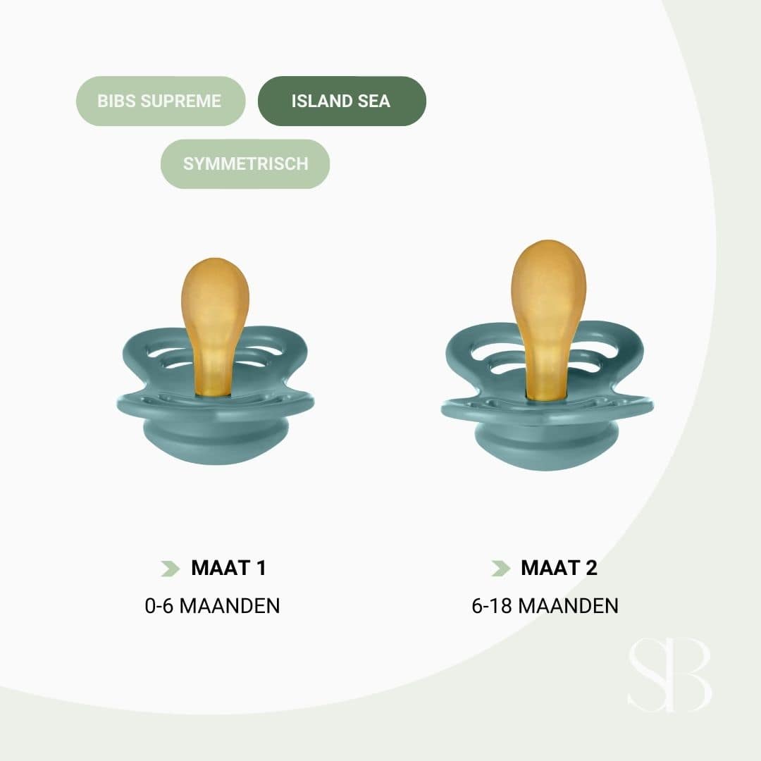 BIBS supreme speen natuurrubber island sea