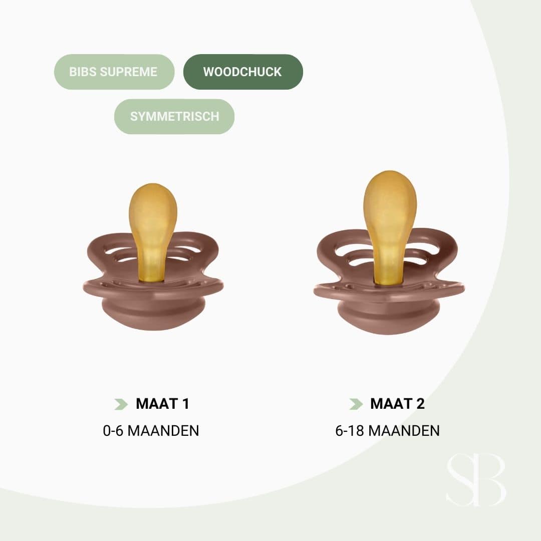 BIBS supreme speen natuurrubber woodchuck