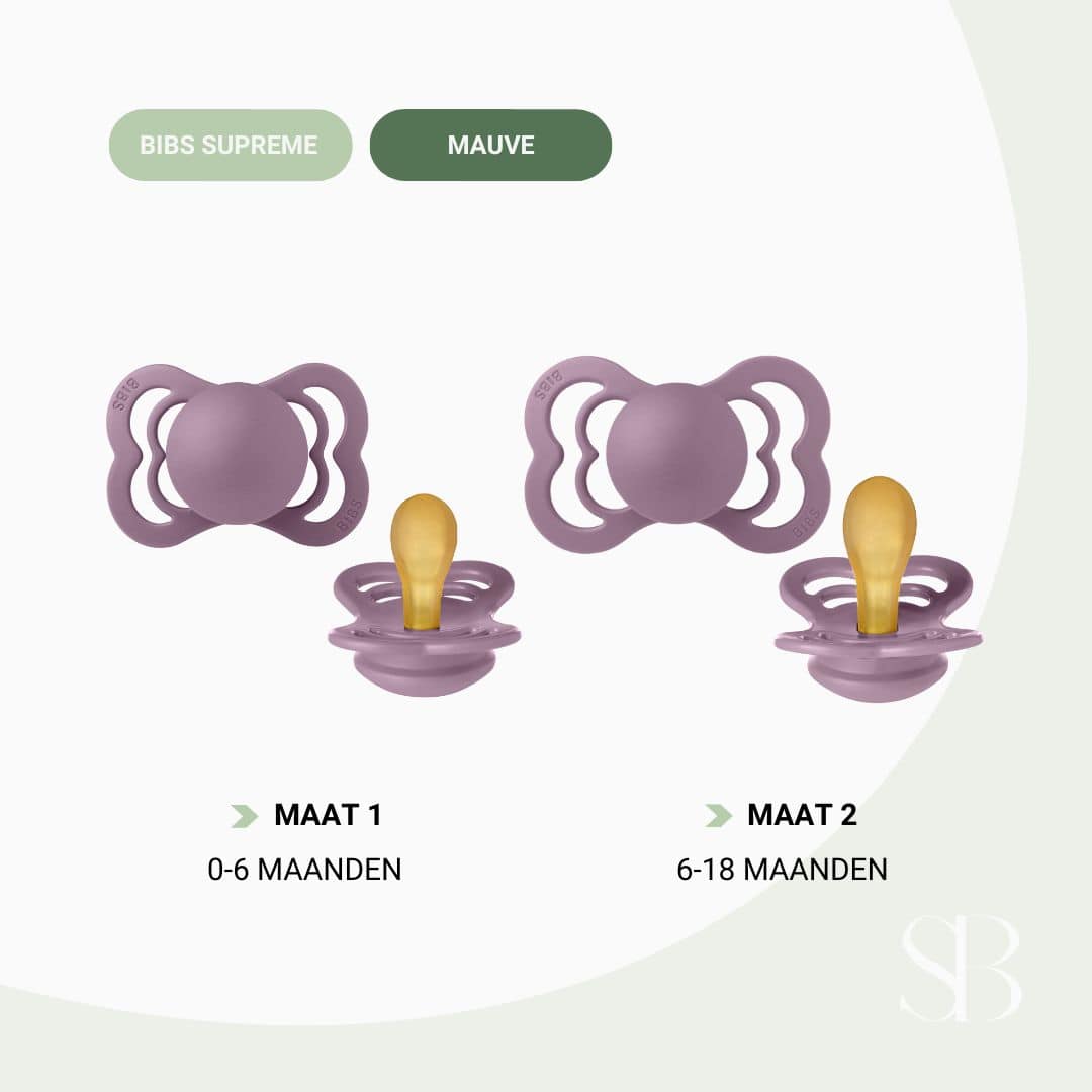 BIBS Supreme latex speen - mauve