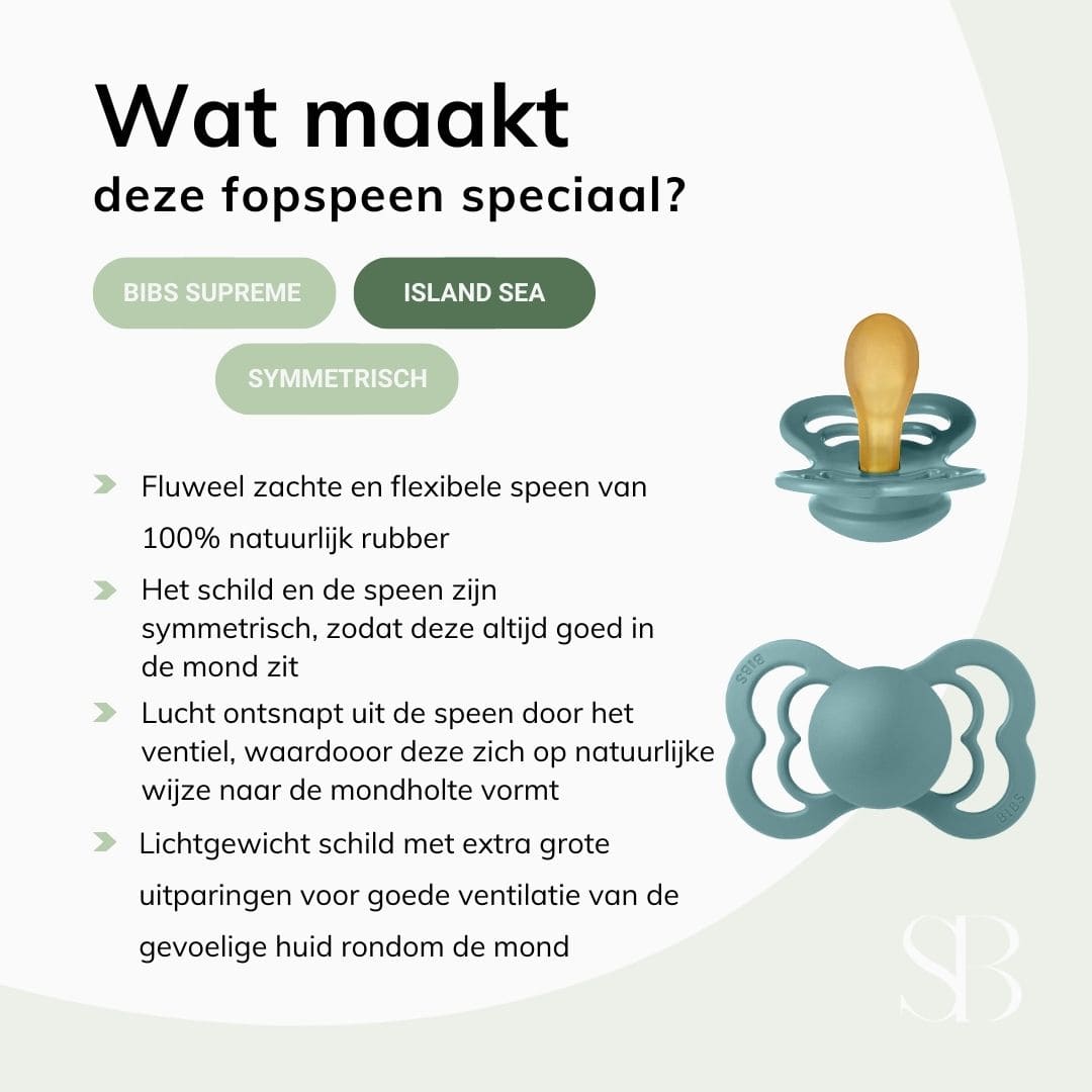BIBS supreme speen natuurrubber island sea