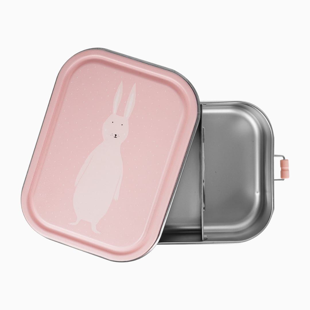 Trixie lunchbox Mrs. Rabbit van RVS met een inhoud van 1200ML