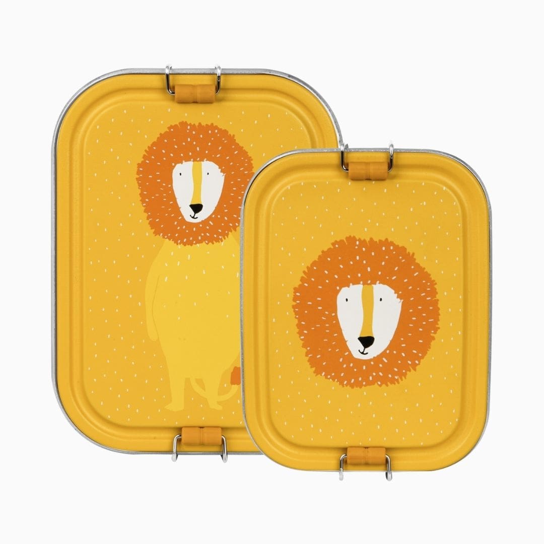 Trixie broodtrommel Mr. Lion van RVS met een inhoud van 800ML