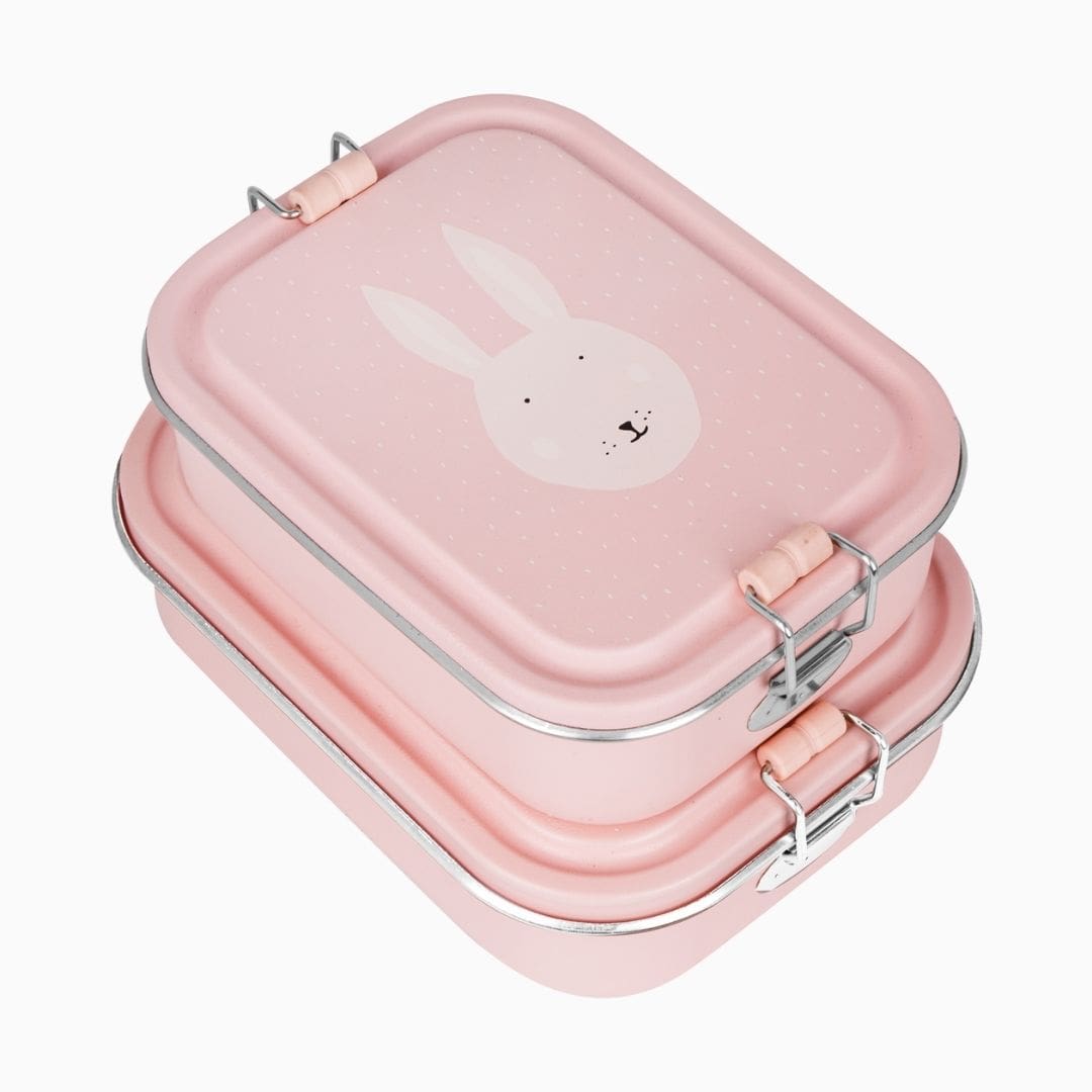 Trixie lunchbox Mrs. Rabbit van RVS met een inhoud van 800ML