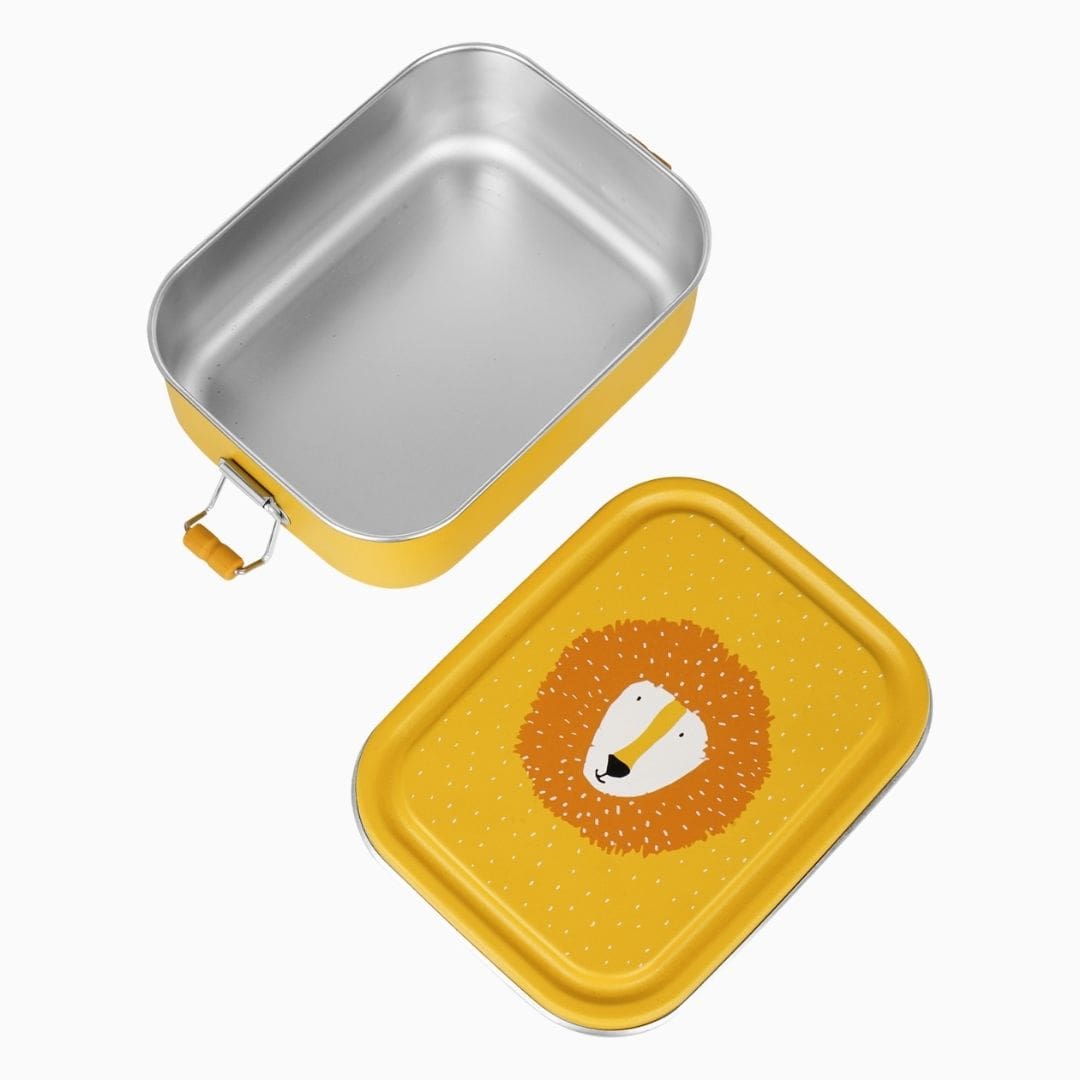 Trixie broodtrommel Mr. Lion van RVS met een inhoud van 800ML