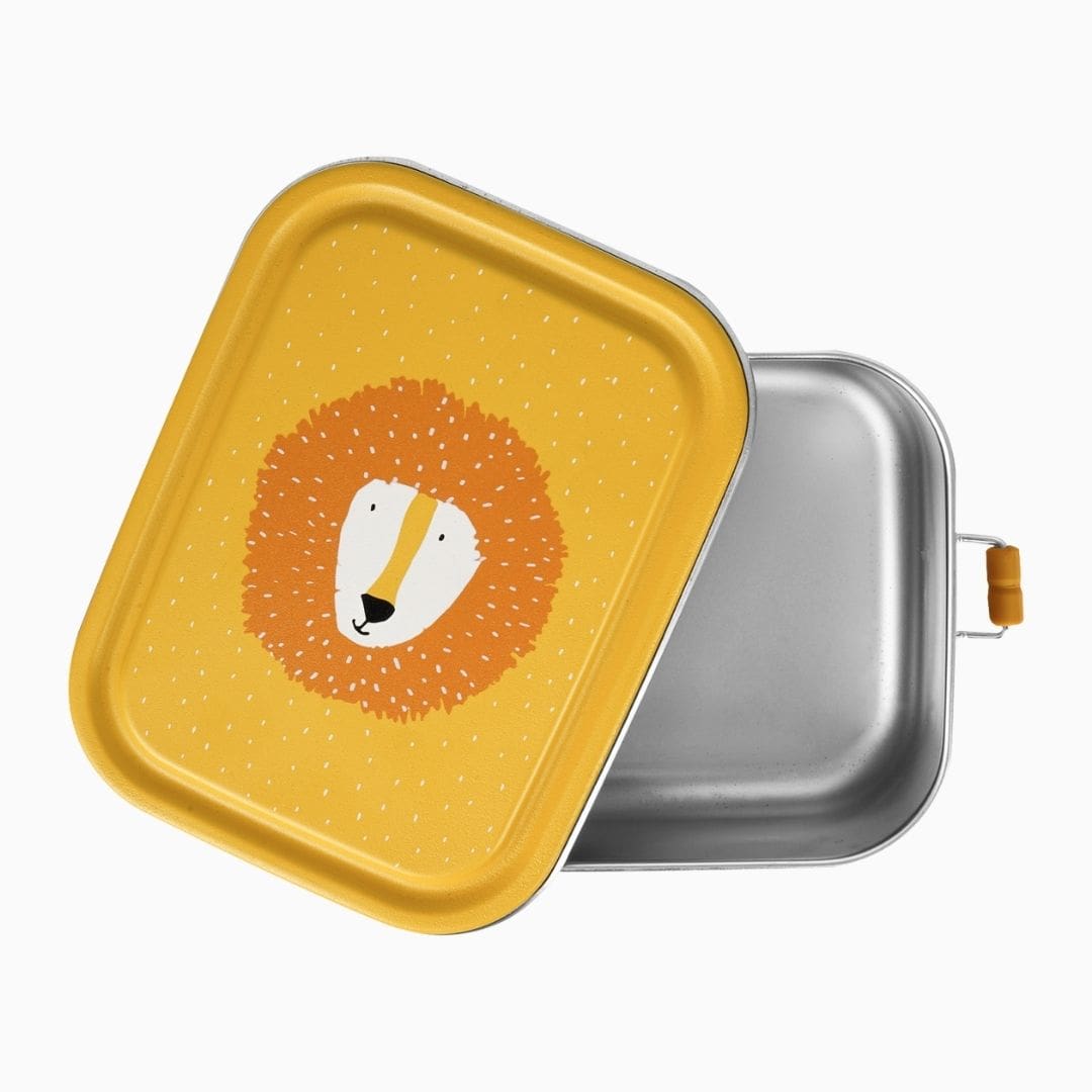 Trixie broodtrommel Mr. Lion van RVS met een inhoud van 800ML