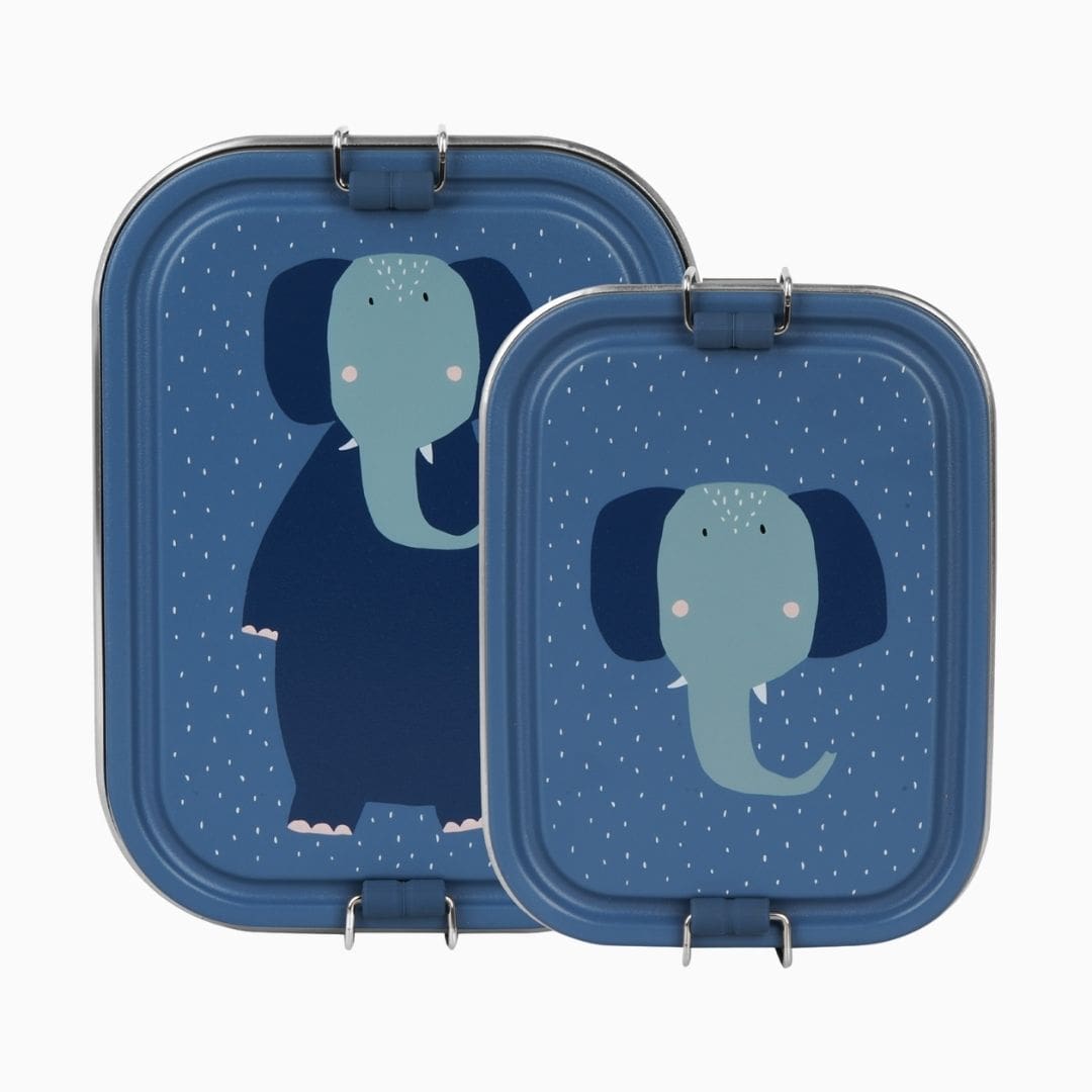 Trixie lunchbox Mrs. Elephant van RVS met een inhoud van 1200ML