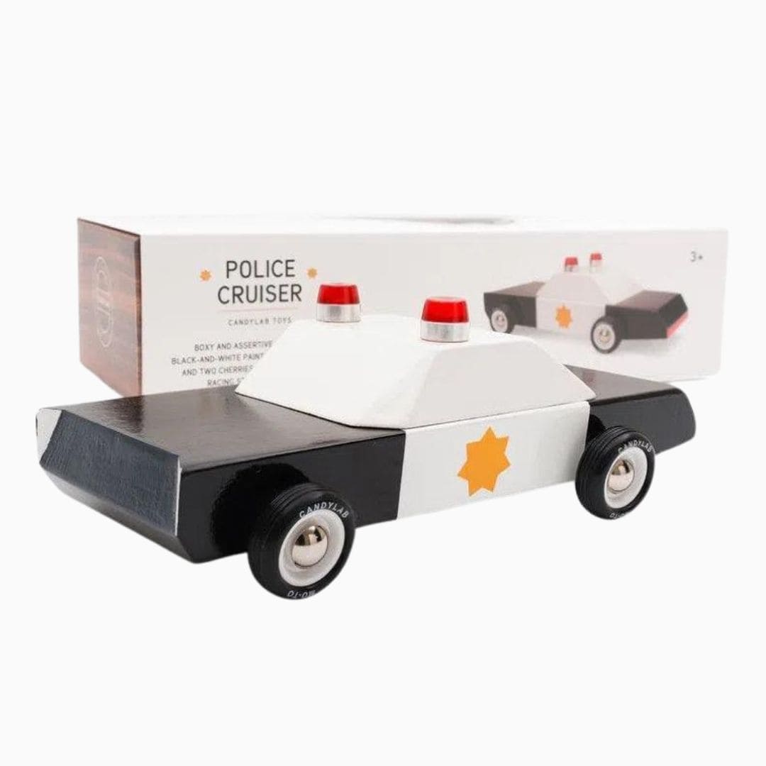 Candylab houten speelgoedauto Americana politieauto