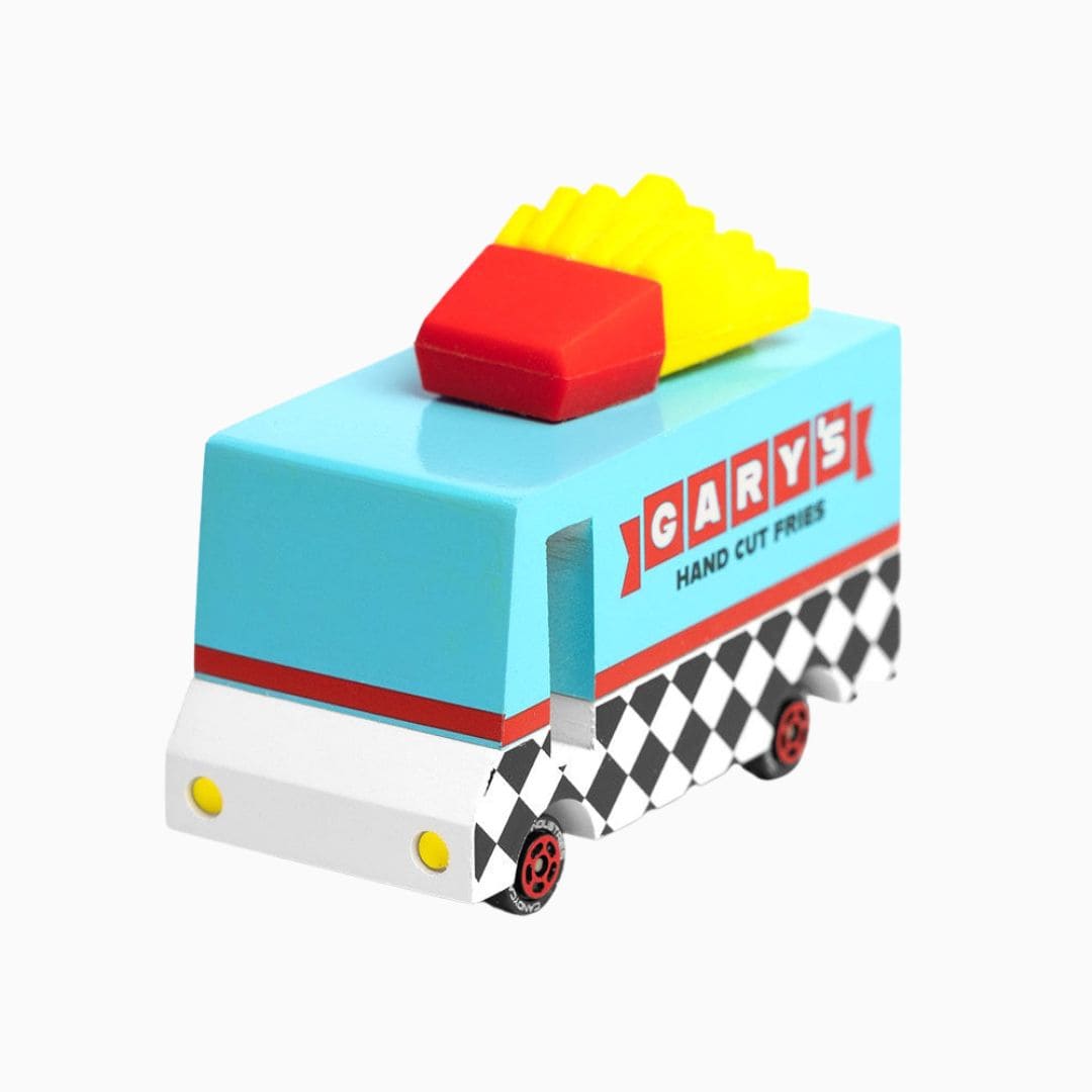 Candylab Candycar houten speelgoed auto roodtruck friet