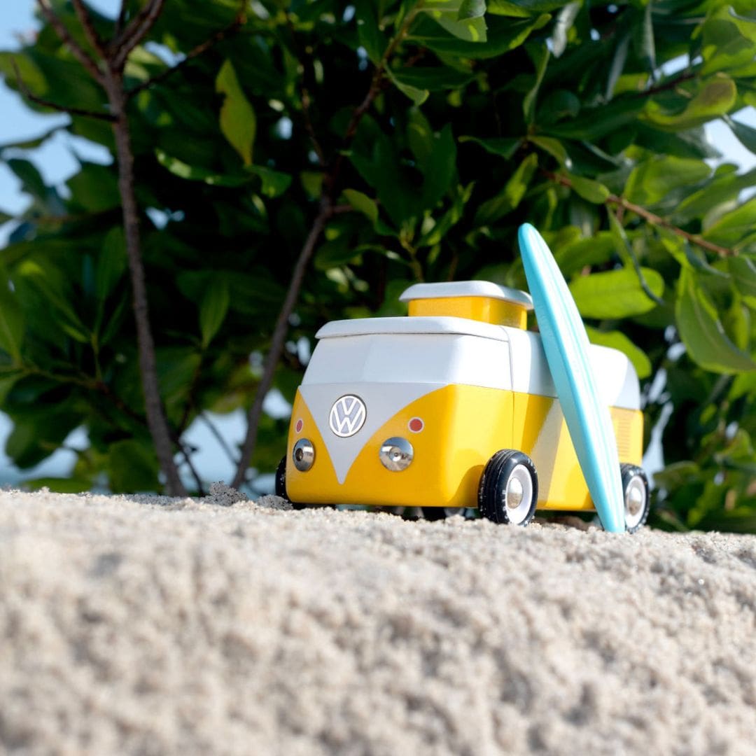 Candylab houten VW bus geel
