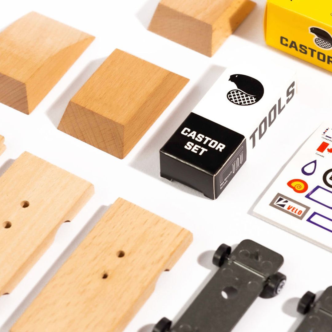 Castor set Candylab voor 3 auto's