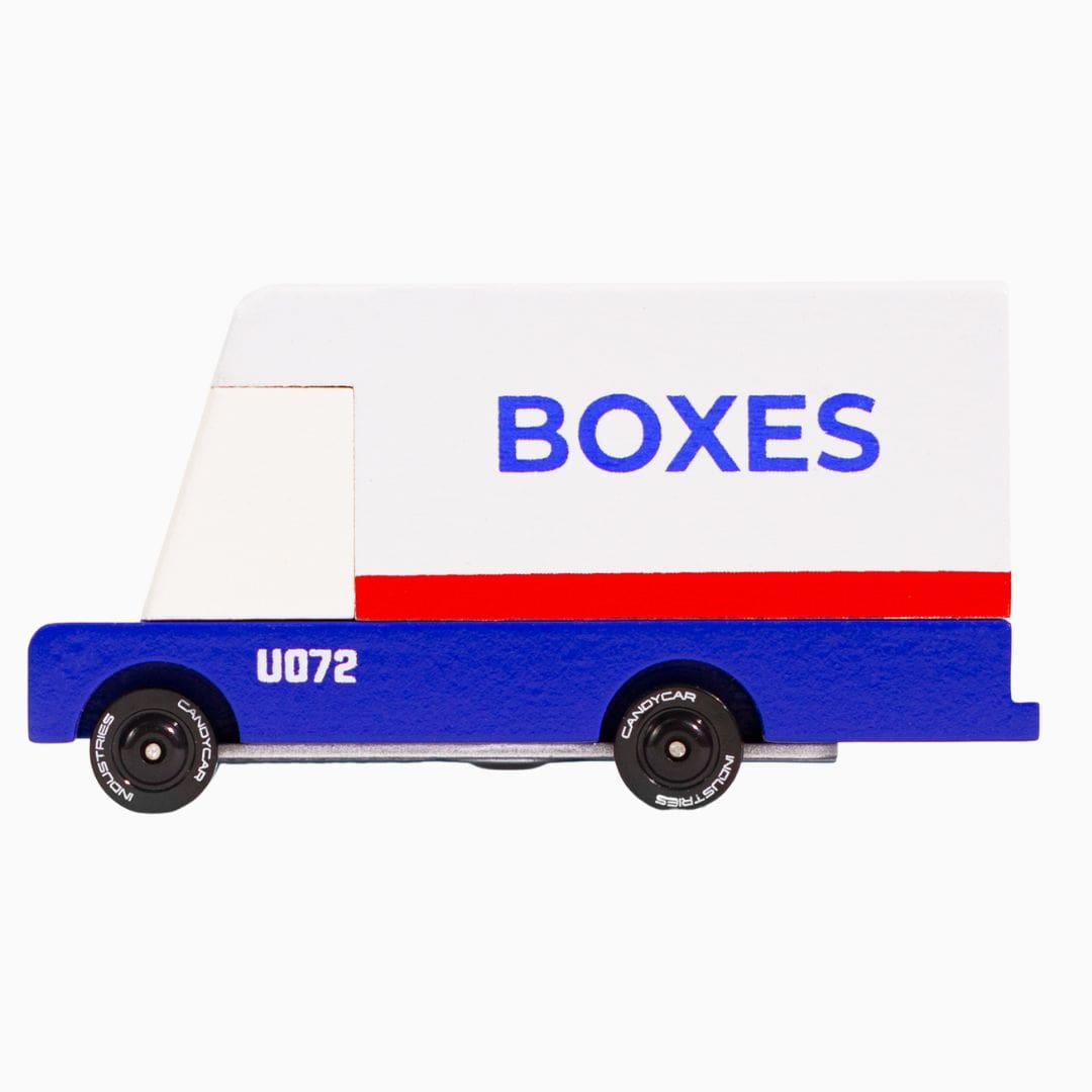 Candylab Candycar houten speelgoed auto Mail Van om post te bezorgen