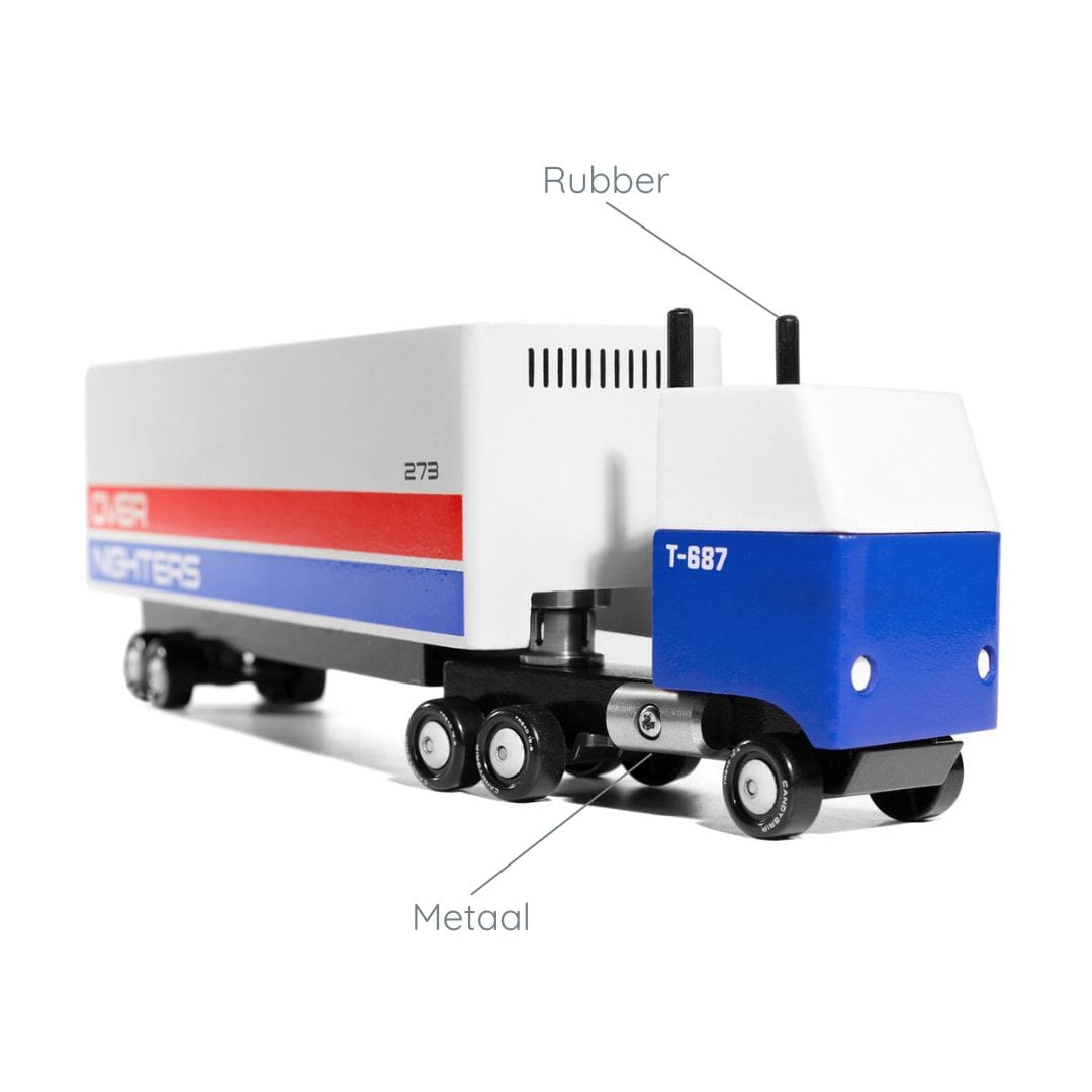 Houten speelgoed vrachtwagen van Candylab