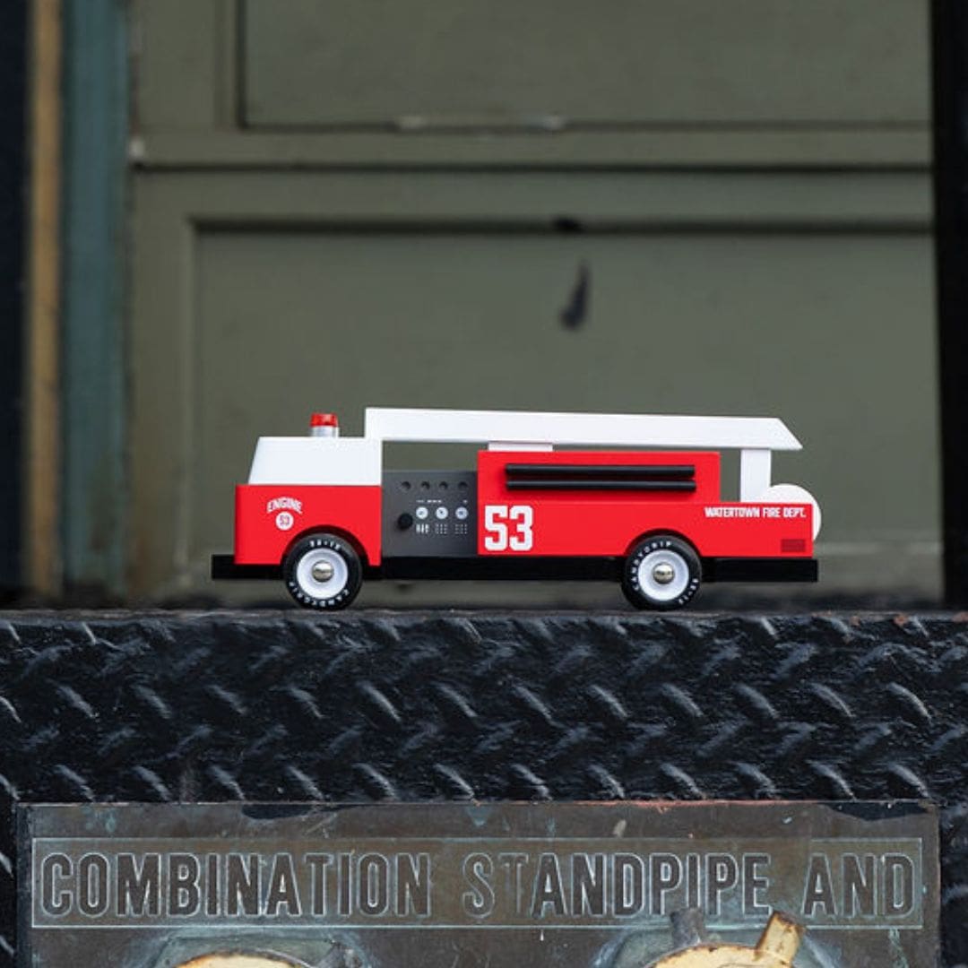 Speelgoed houten brandweerwagen Candylab